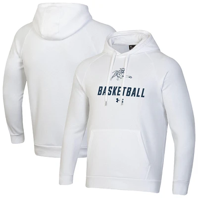 Men's Under Armour Jackson State Tigers Basketball Rival Raglan Fleece Pullover Hoodie