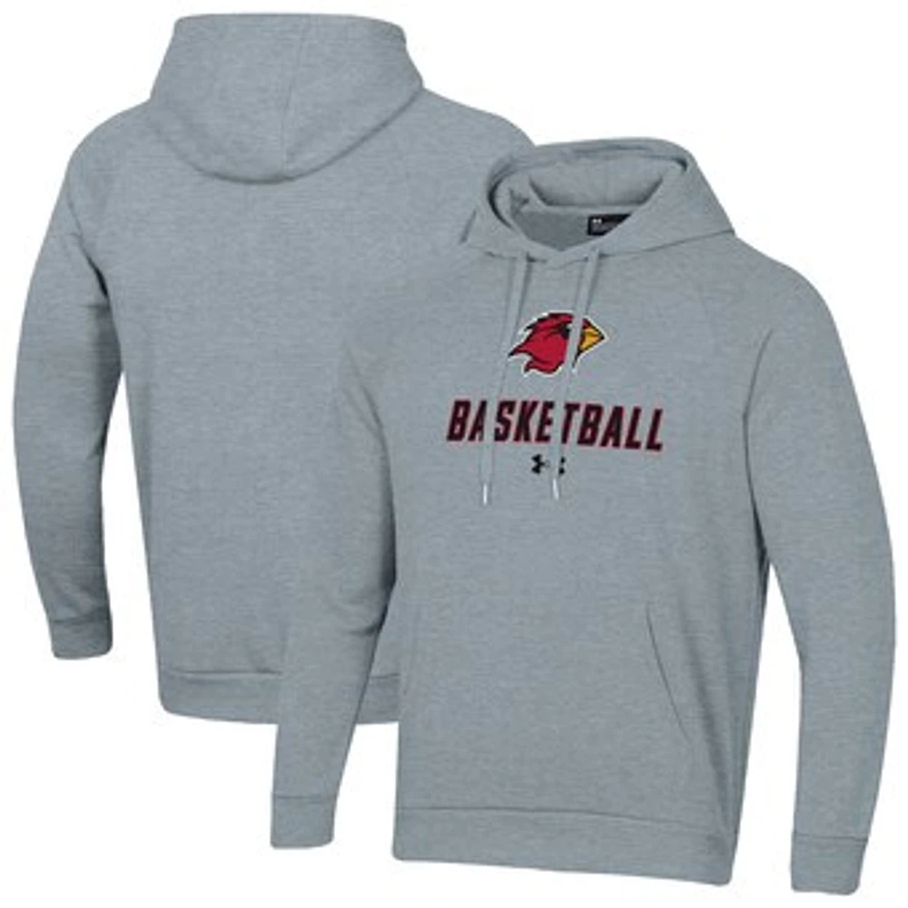Men's Under Armour Lamar Cardinals Basketball Rival Raglan Fleece Pullover Hoodie