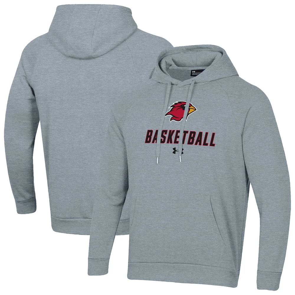 Men's Under Armour Lamar Cardinals Basketball Rival Raglan Fleece Pullover Hoodie