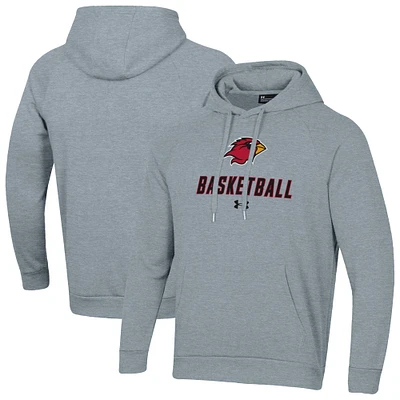 Men's Under Armour Lamar Cardinals Basketball Rival Raglan Fleece Pullover Hoodie