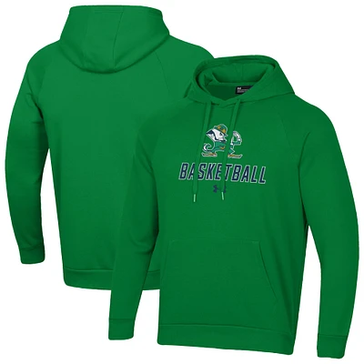 Men's Under Armour Notre Dame Fighting Irish Basketball Rival Raglan Fleece Pullover Hoodie