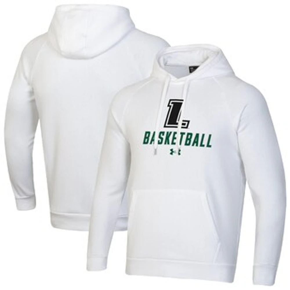 Men's Under Armour Loyola Greyhounds Basketball Rival Raglan Fleece Pullover Hoodie