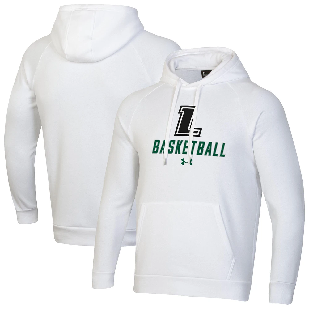 Men's Under Armour Loyola Greyhounds Basketball Rival Raglan Fleece Pullover Hoodie