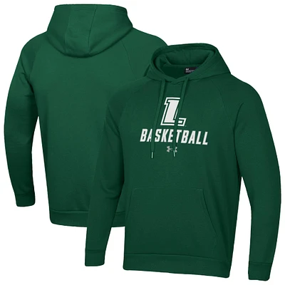 Men's Under Armour Loyola Greyhounds Basketball Rival Raglan Fleece Pullover Hoodie