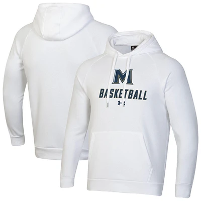 Men's Under Armour Mount St. Mary's Mountaineers Basketball Rival Raglan Fleece Pullover Hoodie
