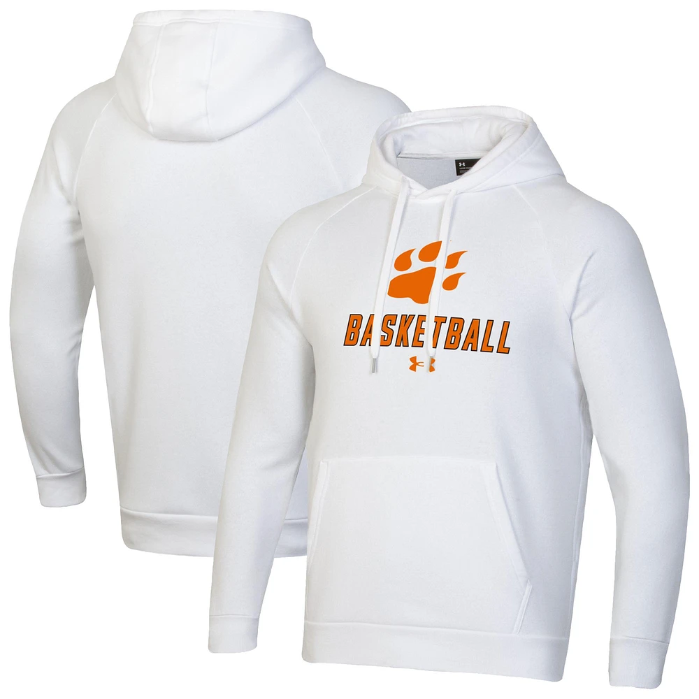 Men's Under Armour Sam Houston State Bearkats Basketball Rival Raglan Fleece Pullover Hoodie
