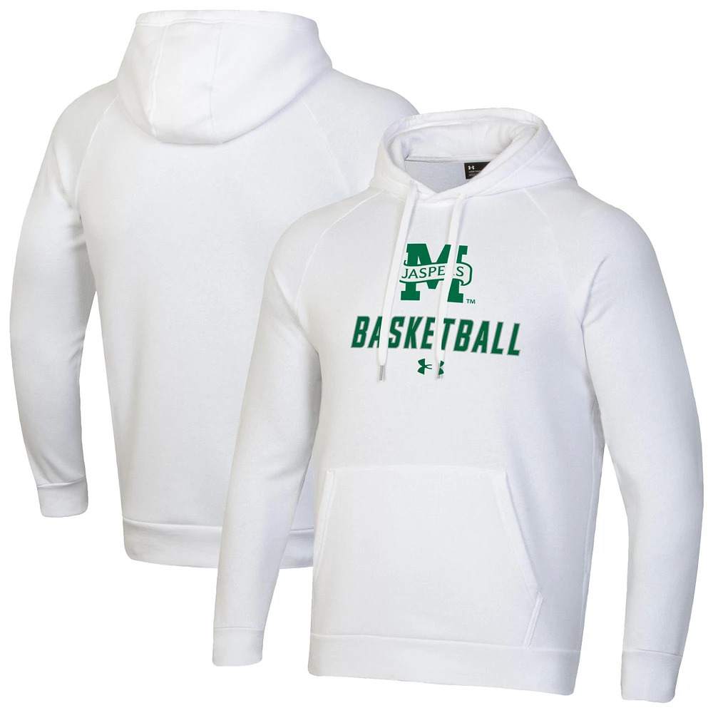 Men's Under Armour Manhattan Jaspers Basketball Rival Raglan Fleece Pullover Hoodie