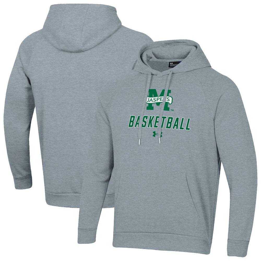 Men's Under Armour Manhattan Jaspers Basketball Rival Raglan Fleece Pullover Hoodie