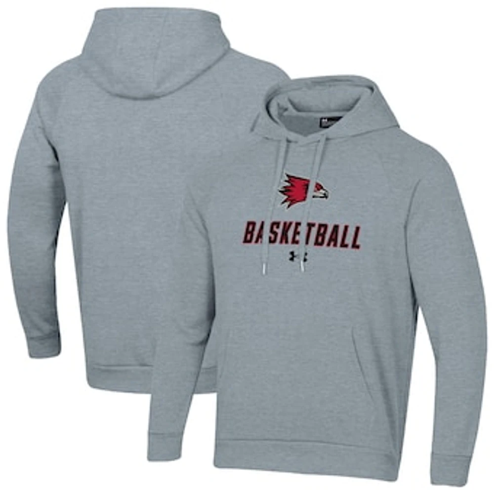 Men's Under Armour SEMO Redhawks Basketball Rival Raglan Fleece Pullover Hoodie