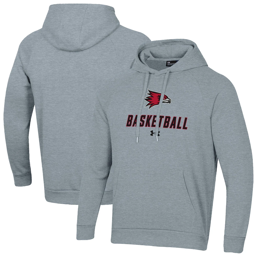 Men's Under Armour SEMO Redhawks Basketball Rival Raglan Fleece Pullover Hoodie