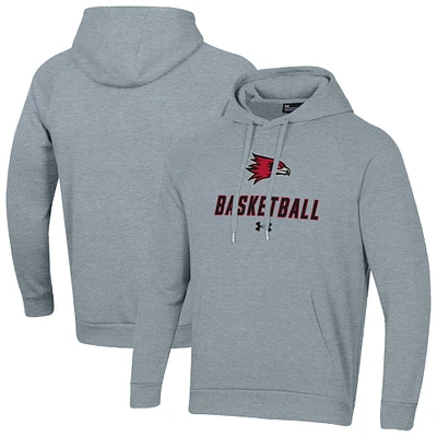 Men's Under Armour SEMO Redhawks Basketball Rival Raglan Fleece Pullover Hoodie