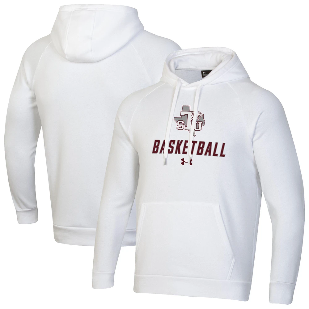 Men's Under Armour Texas Southern Tigers Basketball Rival Raglan Fleece Pullover Hoodie
