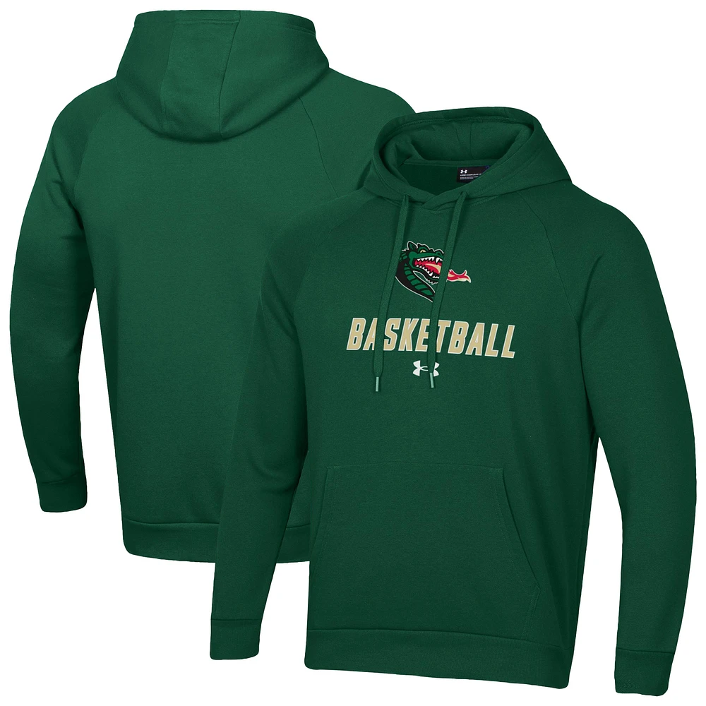 Men's Under Armour UAB Blazers Basketball Rival Raglan Fleece Pullover Hoodie