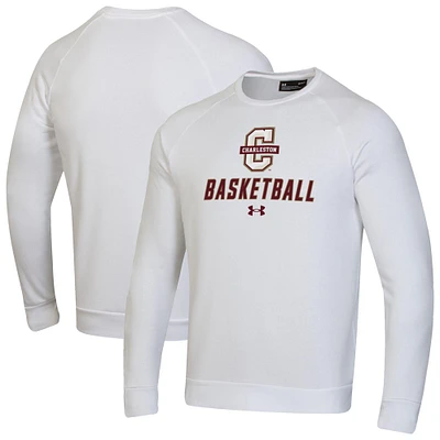 Men's Under Armour Charleston Cougars Raglan Basketball Rival Fleece Pullover Sweatshirt