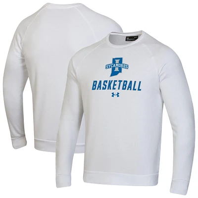 Men's Under Armour Indiana State Sycamores Raglan Basketball Rival Fleece Pullover Sweatshirt