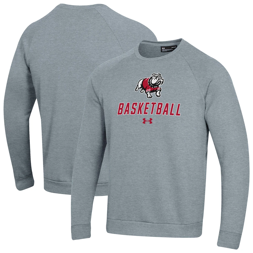 Men's Under Armour Gardner-Webb Bulldogs Raglan Basketball Rival Fleece Pullover Sweatshirt