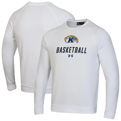 Men's Under Armour Kent State Golden Flashes Raglan Basketball Rival Fleece Pullover Sweatshirt
