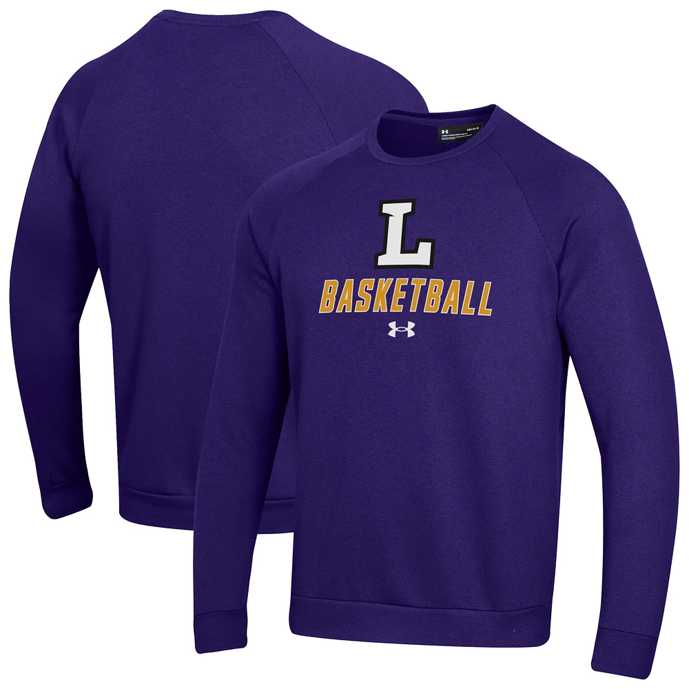 Men's Under Armour Lipscomb Bisons Raglan Basketball Rival Fleece Pullover Sweatshirt