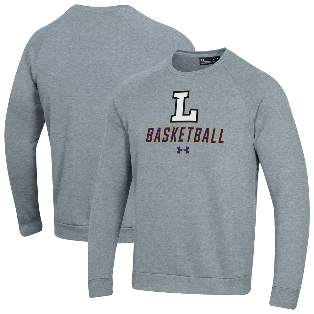Men's Under Armour Lipscomb Bisons Raglan Basketball Rival Fleece Pullover Sweatshirt