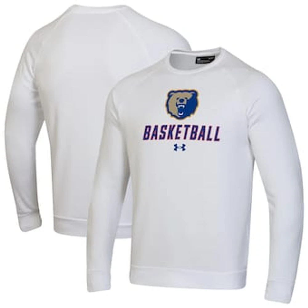 Men's Under Armour Morgan State Bears Raglan Basketball Rival Fleece Pullover Sweatshirt