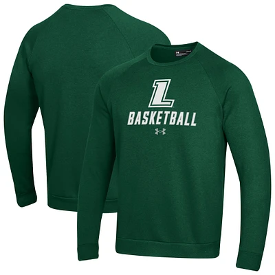 Men's Under Armour Loyola Greyhounds Raglan Basketball Rival Fleece Pullover Sweatshirt
