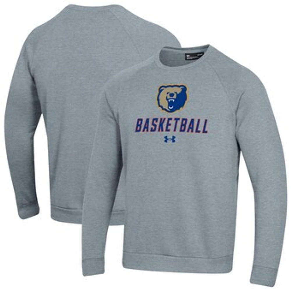 Men's Under Armour Morgan State Bears Raglan Basketball Rival Fleece Pullover Sweatshirt