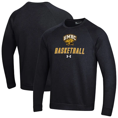 Men's Under Armour University of Maryland Baltimore Raglan Basketball Rival Fleece Pullover Sweatshirt