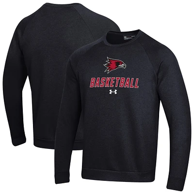 Men's Under Armour SEMO Redhawks Raglan Basketball Rival Fleece Pullover Sweatshirt