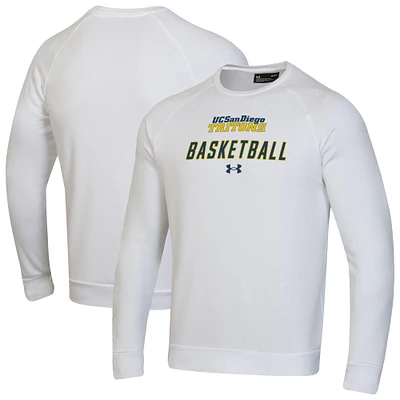 Men's Under Armour UC San Diego Tritons Raglan Basketball Rival Fleece Pullover Sweatshirt