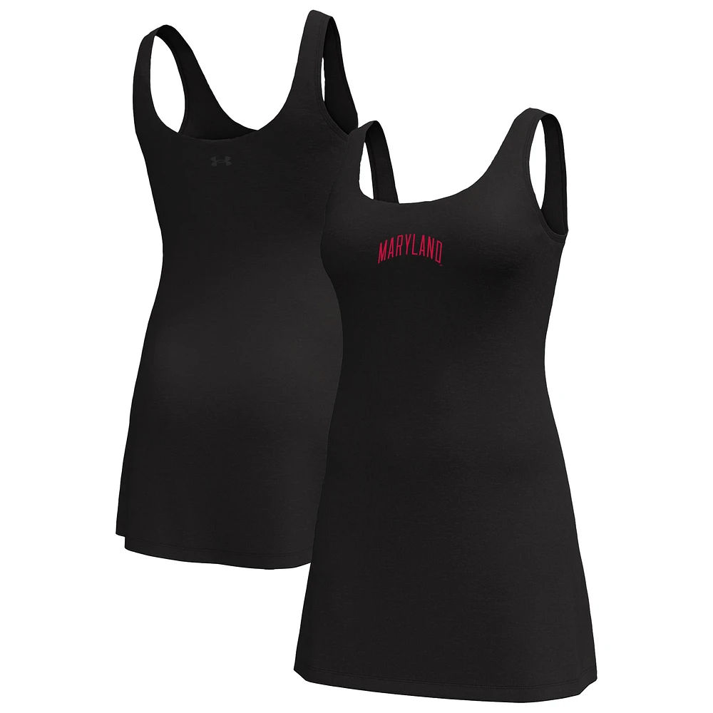 Women's Under Armour Black Maryland Terrapins Gameday Motion Active Dress