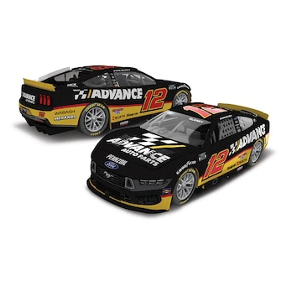 Action Racing Ryan Blaney 2025 #12 Advanced Auto Parts 1:24 Elite Foil Die-Cast Ford Mustang