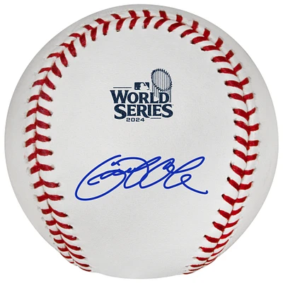 Gerrit Cole New York Yankees Autographed 2024 World Series Logo Baseball