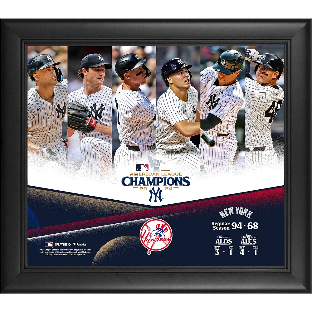 New York Yankees 2024 American League Champions Framed 15" x 17" Collage