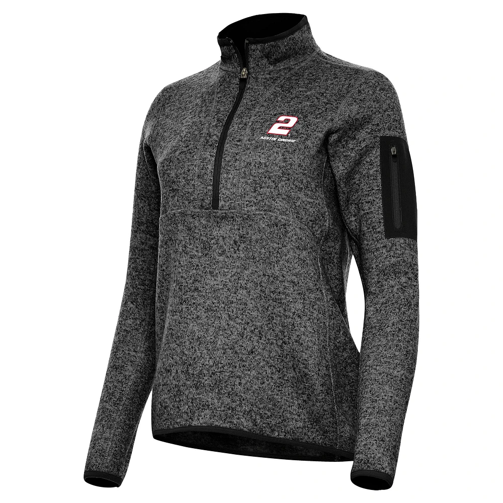 Women's Antigua Heather Austin Cindric Fortune Half-Zip Pullover Jacket