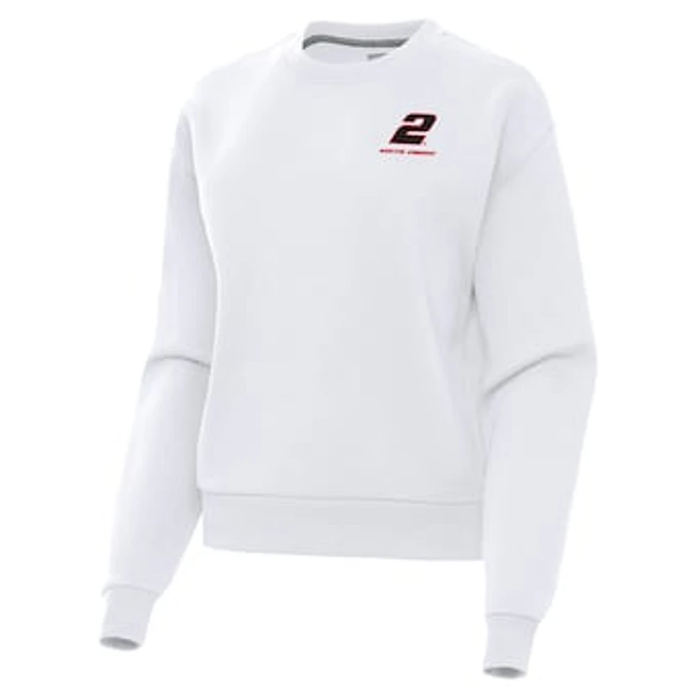Women's Antigua White Austin Cindric Victory Pullover Sweatshirt