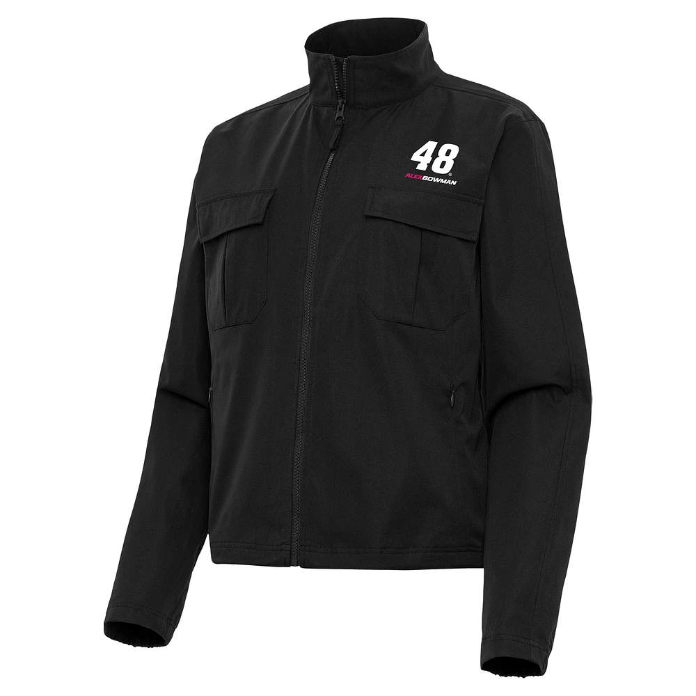 Women's Antigua Alex Bowman Even Par Full-Zip Jacket