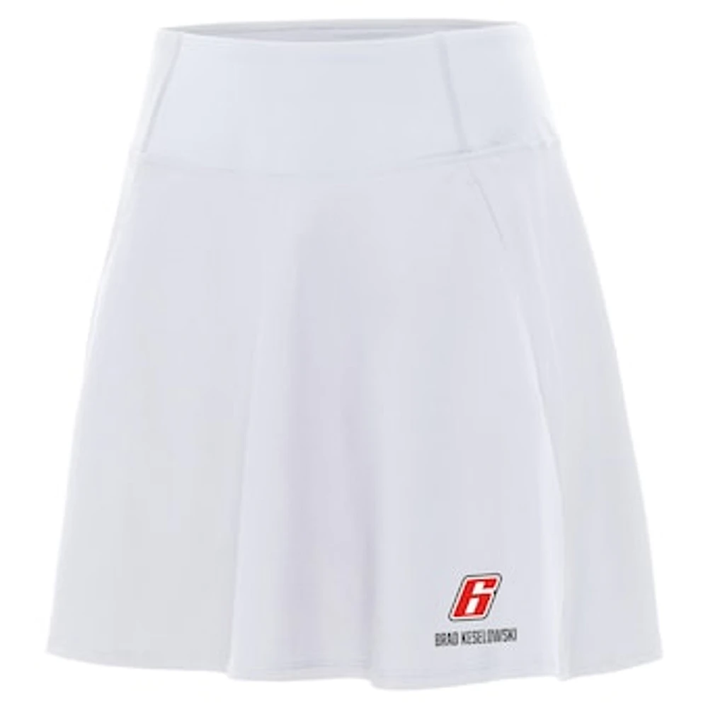 Women's Antigua White Brad Keselowski Chip Skort