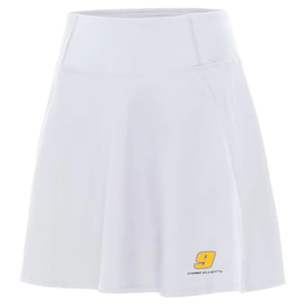 Women's Antigua White Chase Elliott Chip Skort