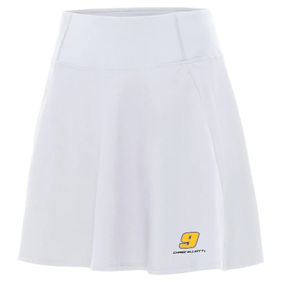Women's Antigua White Chase Elliott Chip Skort