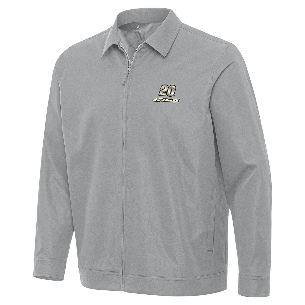 Men's Antigua Gray Christopher Bell Pivot Full-Zip Jacket