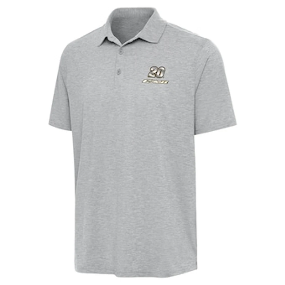 Men's Antigua Heather Gray Christopher Bell Par 3 Polo