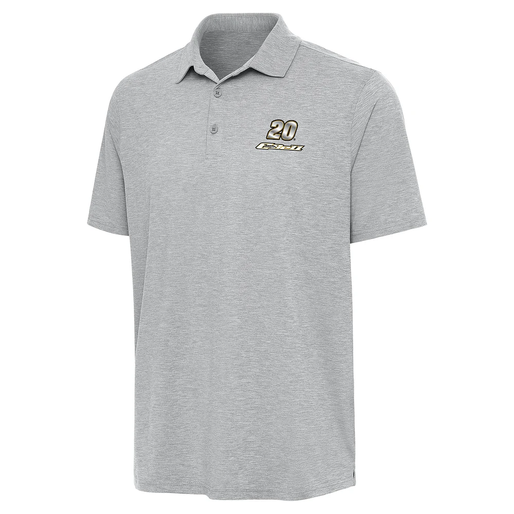 Men's Antigua Heather Gray Christopher Bell Par 3 Polo