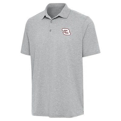 Men's Antigua Heather Gray Richard Childress Racing Par 3 Polo