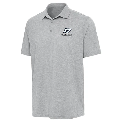 Men's Antigua Heather Gray Chris Buescher Par 3 Polo