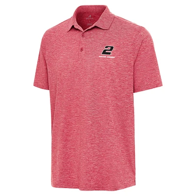 Men's Antigua Heather Red Austin Cindric Par 3 Polo