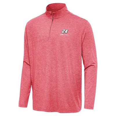 Men's Antigua Heather Jeff Gordon Hunk Quarter-Zip Top