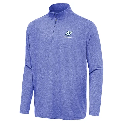 Men's Antigua Heather Royal Ricky Stenhouse Jr. Hunk Quarter-Zip Top