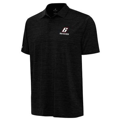 Men's Antigua Heather Black Brad Keselowski Layout Polo