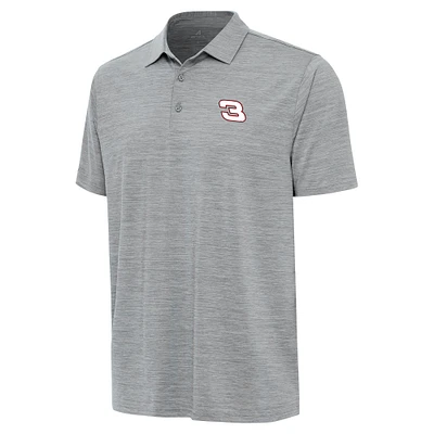 Men's Antigua Heather Gray Richard Childress Racing Layout Polo
