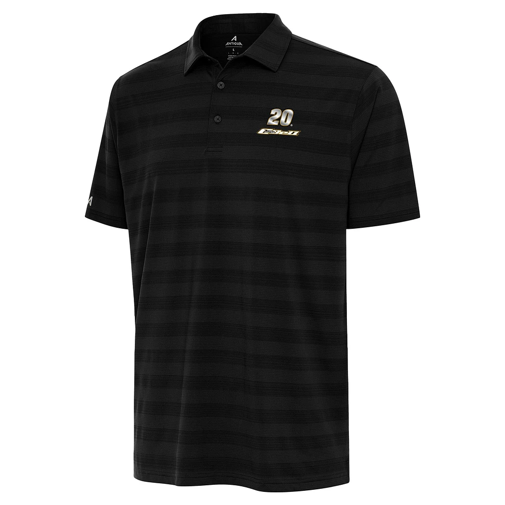 Men's Antigua Black Christopher Bell Tunnel Polo
